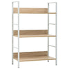 Stella Homewares 3-Layer Book Shelf Oak 60x27.6x90.5 cm Engineered Wood