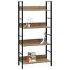 Stella Homewares 4-Layer Book Shelf Oak 60x27.6x124.5 cm Engineered Wood