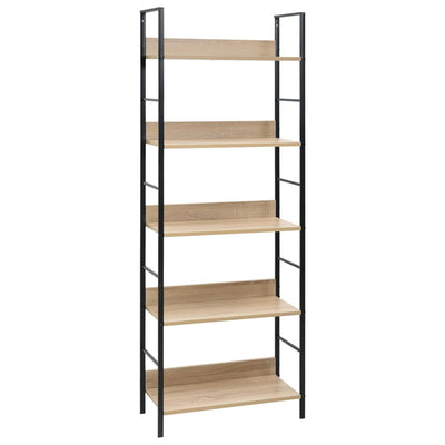 Stella Homewares 5-Layer Book Shelf Oak 60x27.6x158.5 cm Engineered Wood
