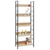 Stella Homewares 5-Layer Book Shelf Oak 60x27.6x158.5 cm Engineered Wood