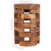 Stella Homewares Beside Cabinet 30x30x45 cm Solid Teak Wood
