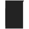 Stella Homewares Drawer Cabinet Black 40x50x76 cm Engineered Wood