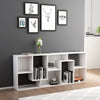Stella Homewares Book Cabinet White 67x24x161 cm Engineered Wood