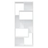 Stella Homewares Book Cabinet White 67x24x161 cm Engineered Wood