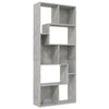 Stella Homewares Book Cabinet Concrete Grey 67x24x161 cm Engineered Wood