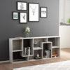 Stella Homewares Book Cabinet Concrete Grey 67x24x161 cm Engineered Wood