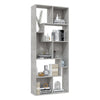 Stella Homewares Book Cabinet Concrete Grey 67x24x161 cm Engineered Wood