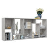 Stella Homewares Book Cabinet Concrete Grey 67x24x161 cm Engineered Wood