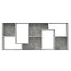 Stella Homewares Book Cabinet Concrete Grey 67x24x161 cm Engineered Wood