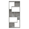 Stella Homewares Book Cabinet Concrete Grey 67x24x161 cm Engineered Wood