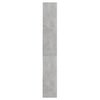 Stella Homewares Book Cabinet Concrete Grey 67x24x161 cm Engineered Wood