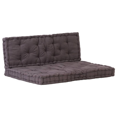 Stella Homewares Pallet Floor Cushions 2 pcs Cotton Anthracite