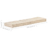 Stella Homewares Pallet Floor Cushions 2 pcs Cotton Beige