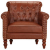 Stella Homewares Armchair Brown Real Goat Leather