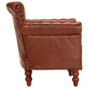 Stella Homewares Armchair Brown Real Goat Leather