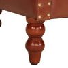 Stella Homewares Armchair Brown Real Goat Leather