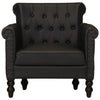 Stella Homewares Armchair Black Real Goat Leather
