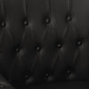 Stella Homewares Armchair Black Real Goat Leather