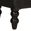Stella Homewares Armchair Black Real Goat Leather