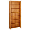 Stella Homewares 7-Tier Bookcase 90x22.5x200 cm Solid Oak Wood