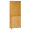 Stella Homewares Bookcase with 2 Doors 70x30x180 cm Solid Oak Wood