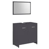 Stella Homewares Bathroom Furniture Set Grey Engineered Wood