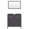 Stella Homewares Bathroom Furniture Set Grey Engineered Wood