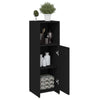 Stella Homewares Bathroom Cabinet Black 30x30x95 cm Engineered Wood