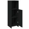 Stella Homewares Bathroom Cabinet Black 30x30x95 cm Engineered Wood