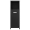Stella Homewares Bathroom Cabinet Black 30x30x95 cm Engineered Wood