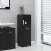 Stella Homewares Bathroom Cabinet Black 30x30x95 cm Engineered Wood