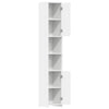 Stella Homewares Bathroom Cabinet White 30x30x183.5 cm Engineered Wood
