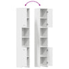 Stella Homewares Bathroom Cabinet White 30x30x183.5 cm Engineered Wood