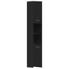 Stella Homewares Bathroom Cabinet Black 30x30x183.5 cm Engineered Wood