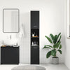 Stella Homewares Bathroom Cabinet Black 30x30x183.5 cm Engineered Wood