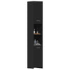 Stella Homewares Bathroom Cabinet Black 30x30x183.5 cm Engineered Wood
