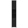 Stella Homewares Bathroom Cabinet Black 30x30x183.5 cm Engineered Wood