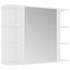 Stella Homewares Bathroom Mirror Cabinet White 80x20.5x64 cm Engineered Wood