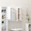 Stella Homewares Bathroom Mirror Cabinet White 80x20.5x64 cm Engineered Wood