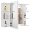 Stella Homewares Bathroom Mirror Cabinet White 80x20.5x64 cm Engineered Wood
