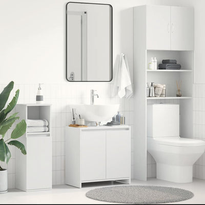 Stella Homewares Bathroom Cabinet White 60x33x61 cm Engineered Wood