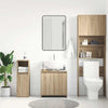 Stella Homewares Bathroom Cabinet Sonoma Oak 60x33x61 cm Engineered Wood