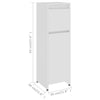 Stella Homewares Bathroom Cabinet White 30x30x95 cm Engineered Wood