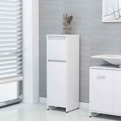 Stella Homewares Bathroom Cabinet White 30x30x95 cm Engineered Wood