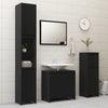 Stella Homewares Bathroom Cabinet Black 30x30x95 cm Engineered Wood