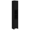 Stella Homewares Bathroom Cabinet Black 30x30x183.5 cm Engineered Wood