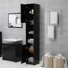Stella Homewares Bathroom Cabinet Black 30x30x183.5 cm Engineered Wood