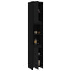 Stella Homewares Bathroom Cabinet Black 30x30x183.5 cm Engineered Wood