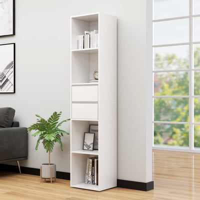 Stella Homewares Book Cabinet White 36x30x171 cm Engineered Wood