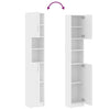 Stella Homewares Bathroom Cabinet White 32x25.5x190 cm Engineered Wood